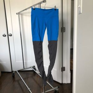 Alo Yoga Goddess Leggings - Blue/Heather Gray - S